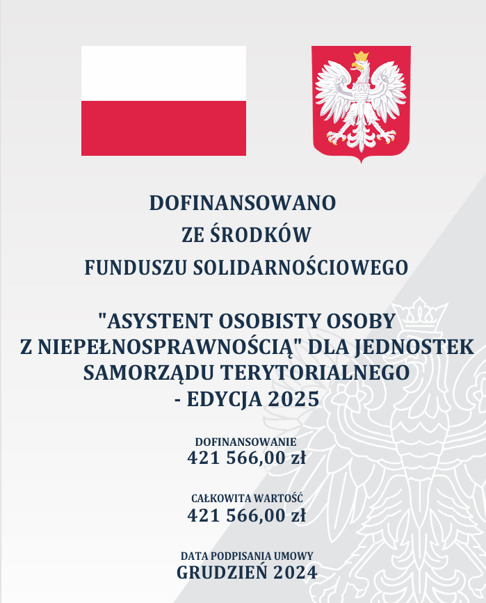 Plakat - asystent osobisty osoby z niepełnosprawnością