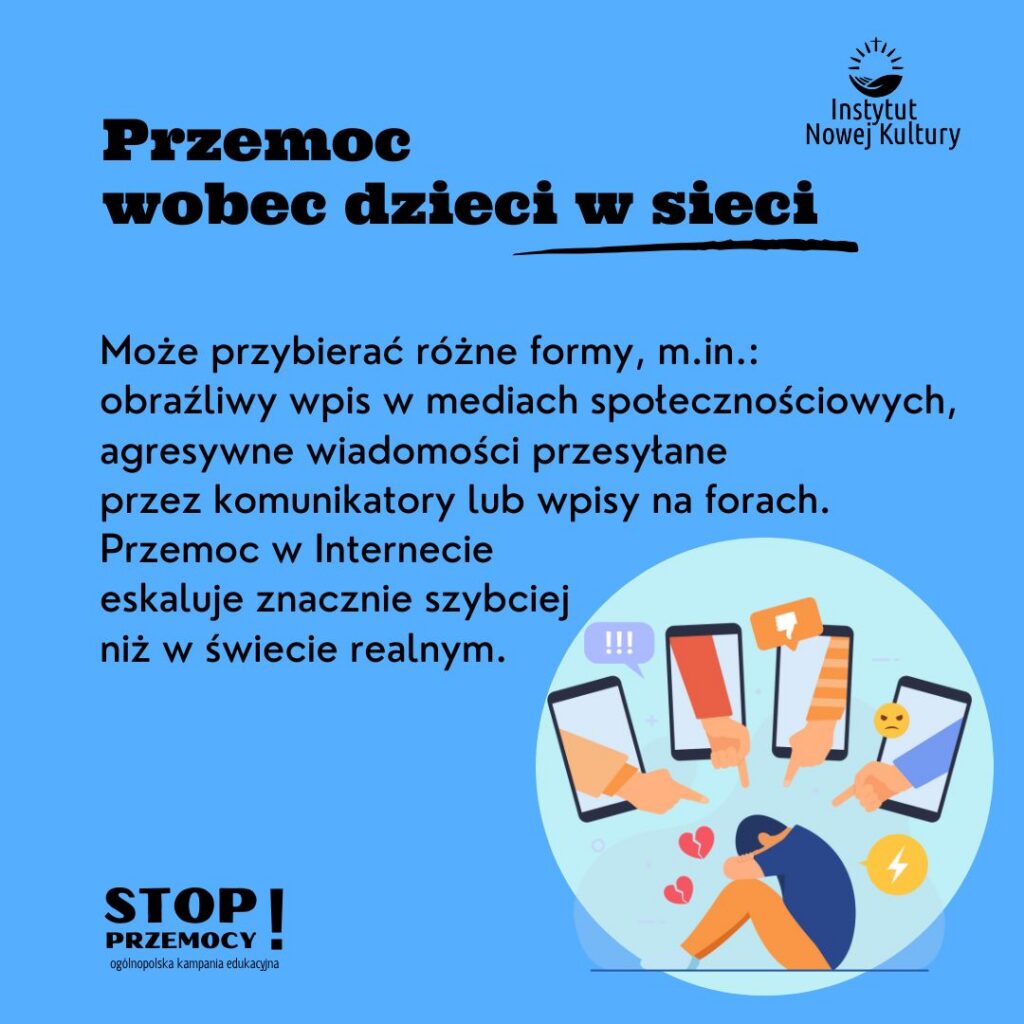 Plakat STOP przemocy!